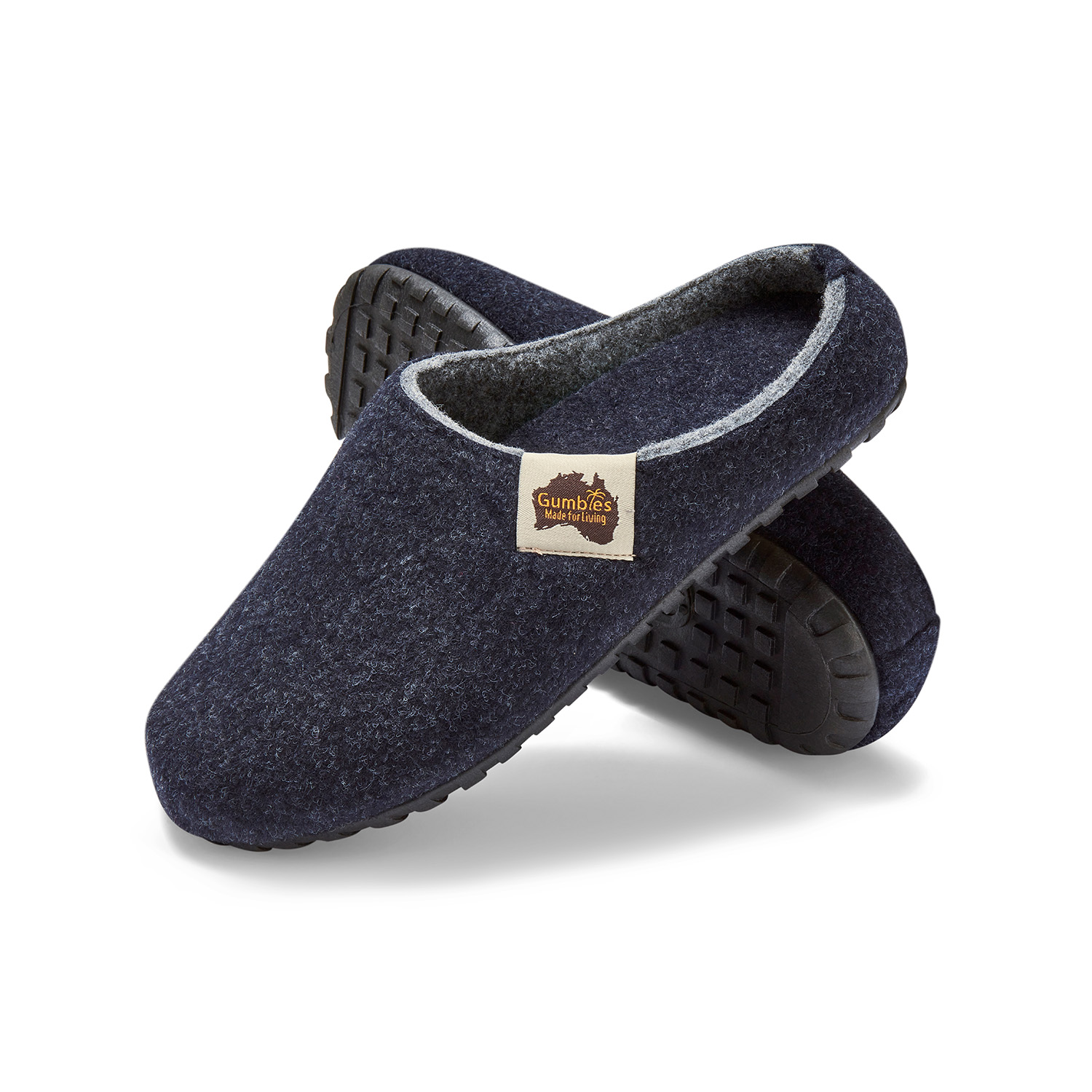 Navy Grey – Outback Slipper