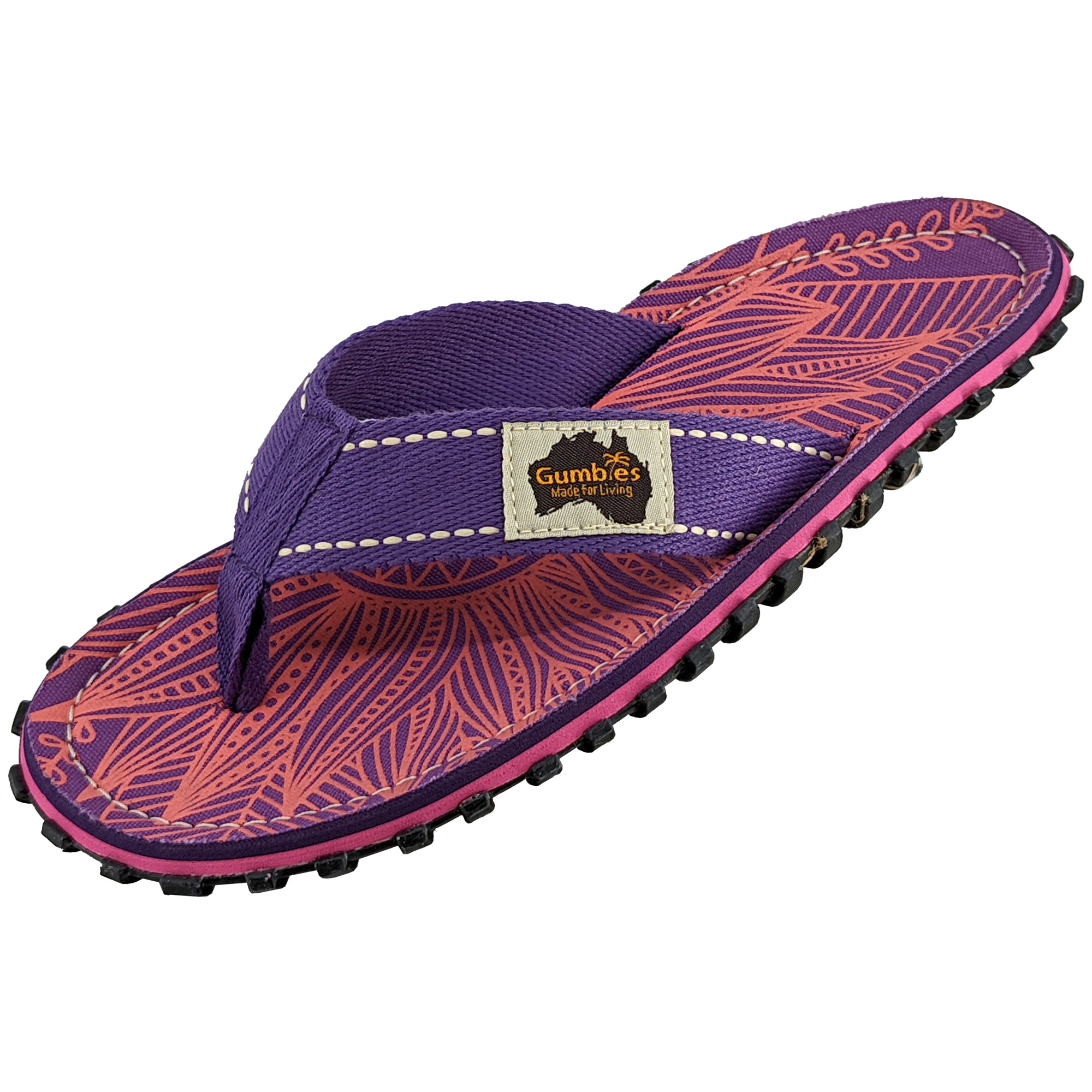 Set Original Flip Flops – Purple Sunflower mit dem Nagellack Butterfly