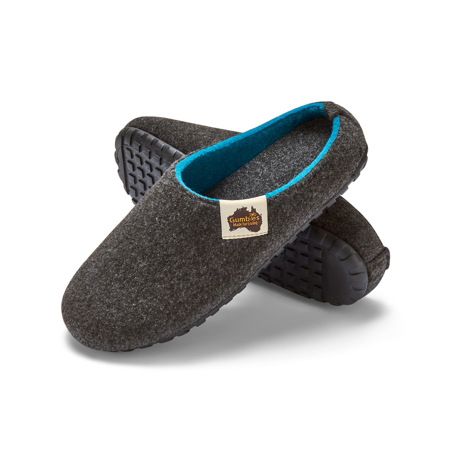 Charcoal Turquoise – Outback Slipper