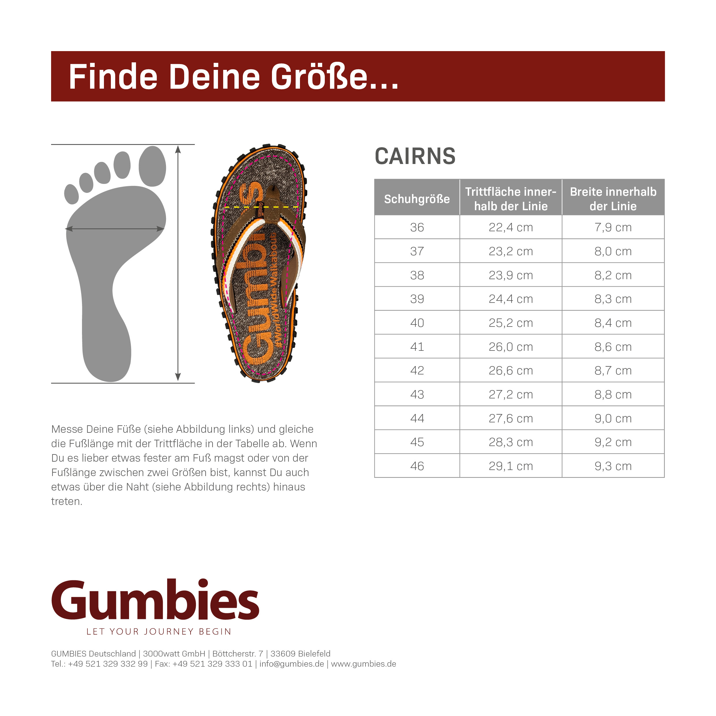 GUMBIES Zehentrenner Set – Cairns Red mit dem Fußkettchen Medewi White