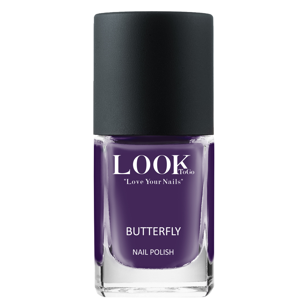 Set Outback Slipper - Grey Lilac mit Nagellack Butterfly